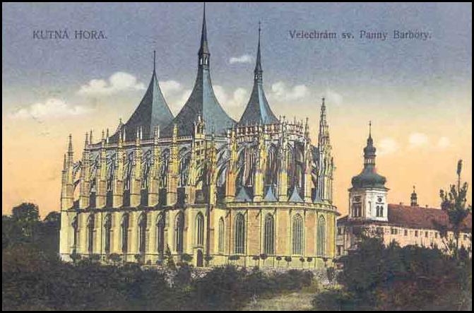 Kutná Hora 1907 chrám sv. Barbory